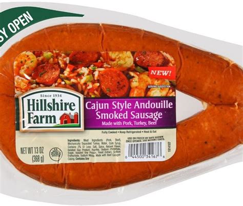 Hillshire Farm Andouille Smoked Sausage 12 Oz (6 Pack) - meadowhillfarms