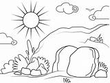 Empty Tomb coloring Page  ColouringPages sketch template