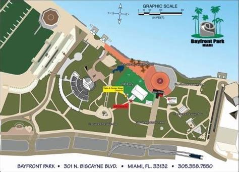 Bayfront Park Map | New years eve miami, New year's eve countdown, Map