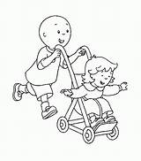 Caillou Coloring Sheets Pages sketch template