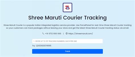 Shree Maruti Courier Tracking Online for Ecommerce - Parcel Panel