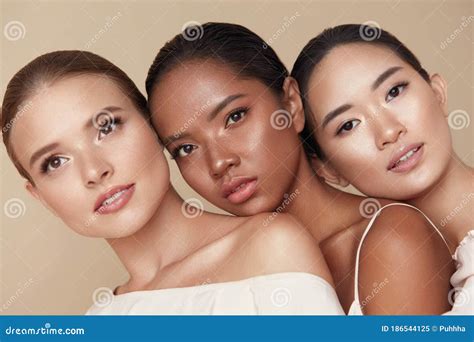 Diversity. Beauty Portrait of Different Ethnicity Women. Multi-Ethnic ...