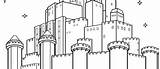 Mewarnai Gambar Istana Sketsa Gambarcoloring Kleurplaat Castles Boyama  sketch template