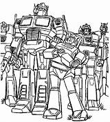 Printable Transformers Coloring Pages sketch template