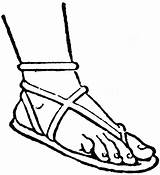 Jesus Sandals Clipart Black And White sketch template