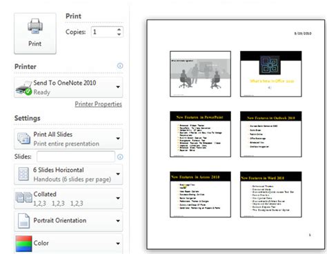 How To Print Handouts In PowerPoint 2010