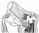 Disney Tangled Princess Rapunzel coloring Page  Download Print Or sketch template