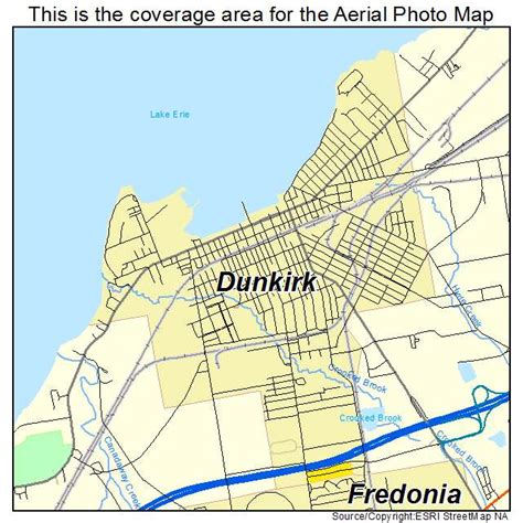 Aerial Photography Map of Dunkirk, NY New York