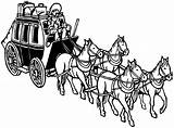 Stagecoach Horse Coloring Pages Sketch Page sketch template