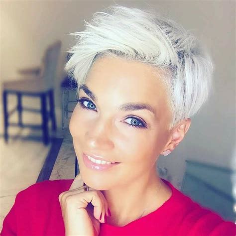 2017-12-06_05-48-00 | Blonde pixie hair, Bleach blonde hair, Short ...