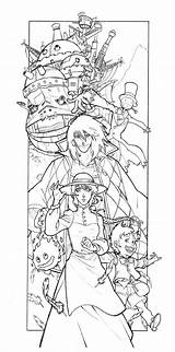 hayao miyazaki coloring Pages  Hľadať V Google Mermaid sketch template