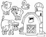 Barn Coloring Pages farm animals  Free Printable sketch template