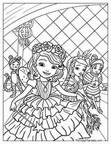 Sofia The First Printable Coloring Sheets  Free Sheet sketch template