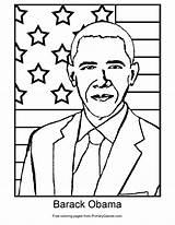 Presidents Day Coloring Page Barack Obama  PrimaryGames Play sketch template