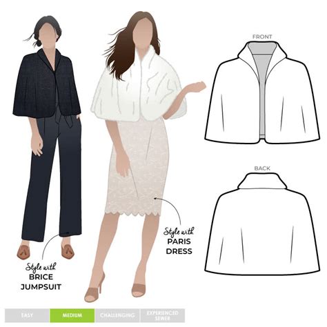 Greta Cape Sewing Pattern – Semi-formal Patterns – Style Arc