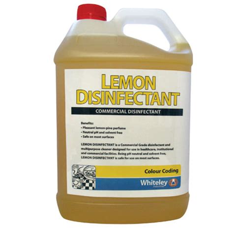 Whiteley Lemon Disinfectant - 5L - Asset Cleaning Supplies