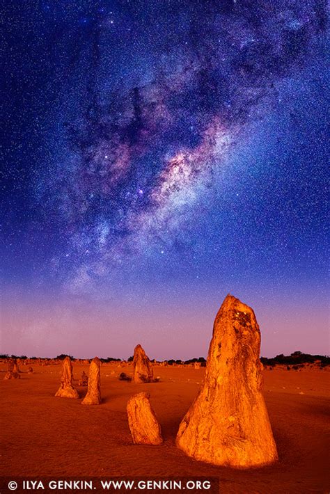 Starry Night in The Pinnacles Desert Photos, Nambung National Park, WA, Australia Print | Fine ...