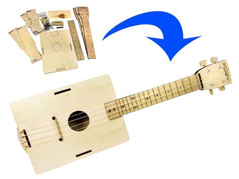 Gittylele Concert Ukulele Kit - Easy-to-Build and Fun to Play