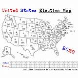 Election Day Results Coloring Map  Printable Parenting Tools sketch template