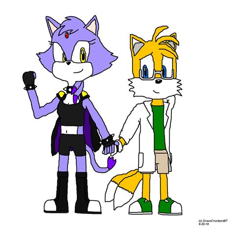 Adult Tails and Blaze by DracoCharizard87 on DeviantArt