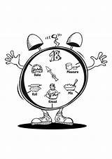 Elegant Image Of Clock Coloring Page  entitlementtrapcom sketch template