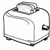 Coloring Page Grey And White Sketch Toaster · Creative Fabrica sketch template
