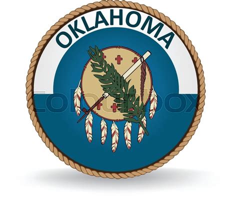 Flag seal of the state of Oklahoma. | Stock vector | Colourbox