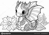 Baby Dragon Coloring Page Printable  Free Templates sketch template