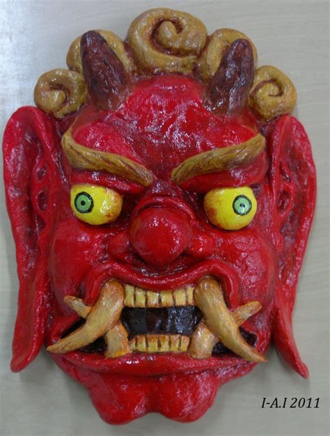 Chinese Demon Mask by inesive on Newgrounds