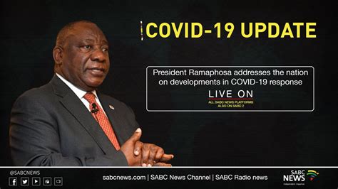 President Cyril Ramaphosa national address on the COVID-19 response ...