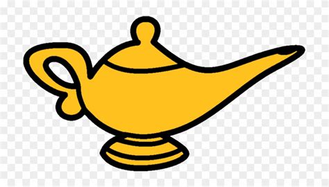Oil Lamp Clipart Aladdin's Lamp - Cartoon Genie Lamp Png Transparent Png (#123036) - PinClipart