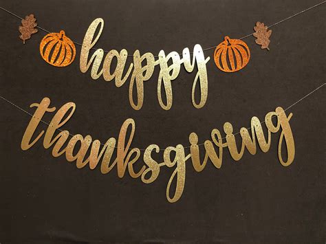 Happy Thanksgiving Banners/ Thanksgiving decorations/Fall | Etsy