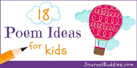 18 Great Topics and Poem Ideas for Kids » JournalBuddies.com