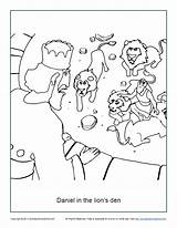 Daniel And The Lions Den Printable Coloring Sheet  Free sketch template