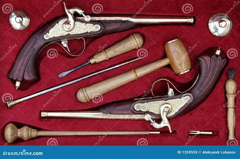 Antique Handguns Collection Royalty-Free Stock Photo | CartoonDealer ...