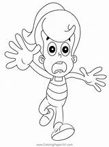 Cindy Run Coloring Page For Kids  Free The Adventures Of Jimmy Neutron sketch template