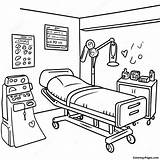 Busy Hospital Emergency Room Coloring Page  Pagescom sketch template