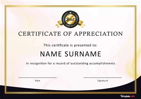 Download Certificate of Appreciation for Employees 01 | Certificate of participation template ...