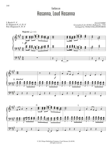 Hosanna, Loud Hosanna | Sheet Music Direct