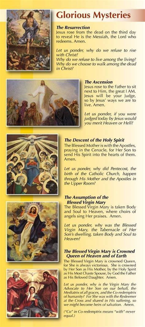 The Mysteries of the Rosary - Prayers - Catholic Online | Rosary prayers catholic, Rosary prayer ...