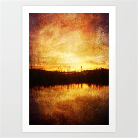 Burning Sun Art Print by DV designstudio | Society6