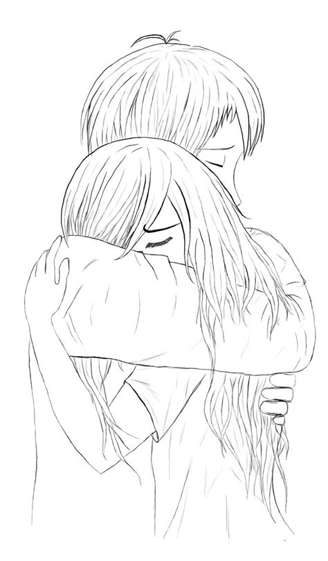 Anime Hug Drawing – HD Wallpaper Gallery