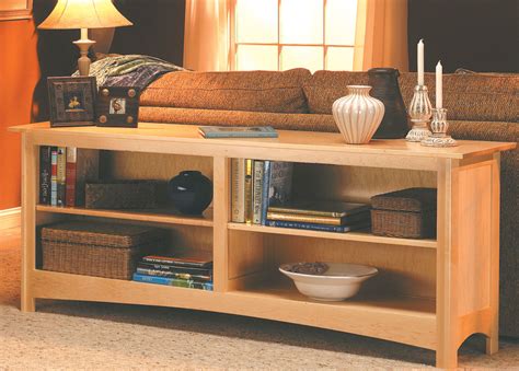 Sofa Table Bookcase | Woodworking Project | Woodsmith Plans