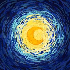 Impressionist Yellow Moon Wall Art | Painting