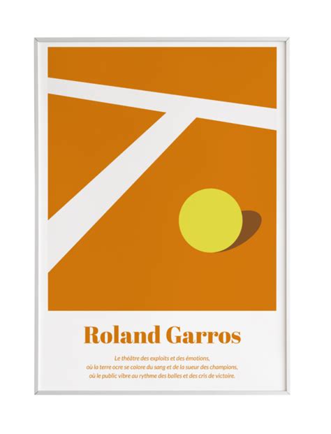 Poster Roland Garros - Boutique créative - Affiches & déco