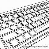 Keyboard Coloring Pages  Free & Printable sketch template