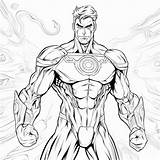 Premium Photo  Green Lantern Coloring Page Adventure In A WarTorn World sketch template