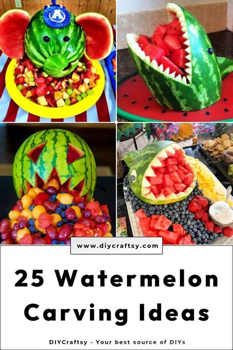 25 Easy Watermelon Carving Ideas and Decorations