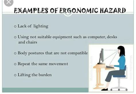 Example of Ergonomic hazard - Brainly.ph