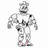 Nightmare Bonnie Coloring Pages sketch template